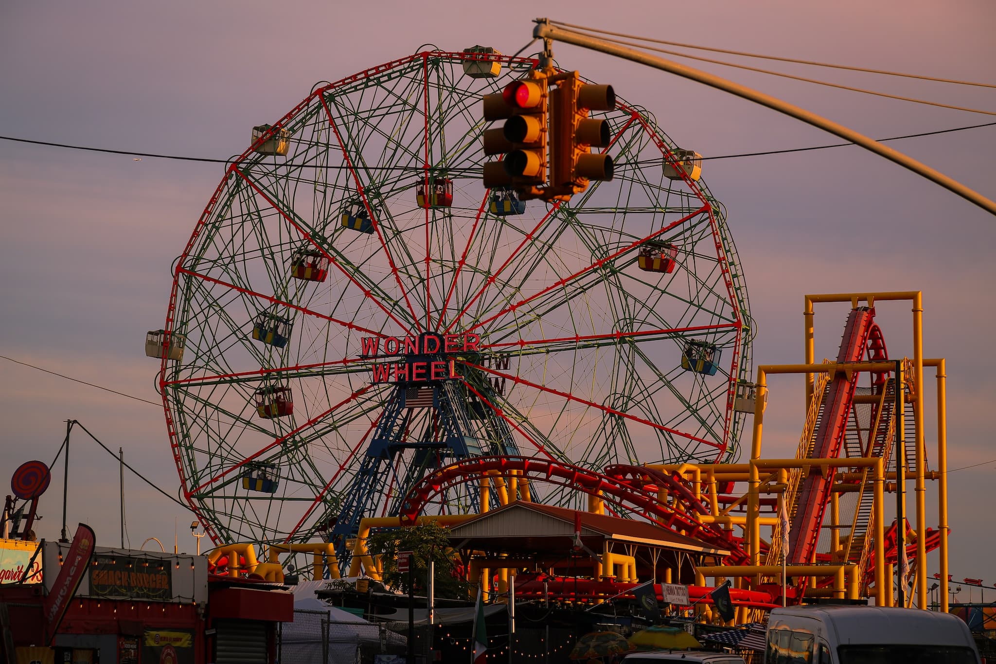 Wonder Wheel at Dusk